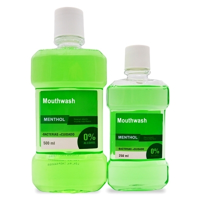 Enjuague bucal para adultos sin alcohol de marca privada 250 ML 500 ml